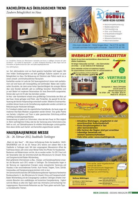 MAGAZIN FÃœR DIE BODENSEEREGION - Seehas Magazin