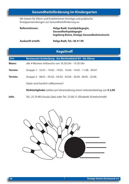 aktuelle Programm - Kneipp Verein Dortmund e.V