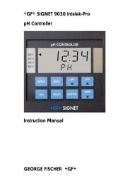 +GF+ SIGNET 9030 Intelek-Pro Instruction Manual ... - KTH Sales Inc.