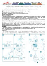 INSTRUCTIUNI DE UTILIZARE PENTRU BREVI ... - Bebelusul tau