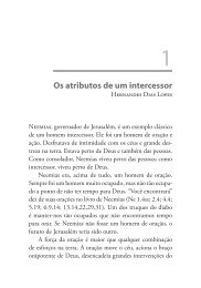 Os atributos de um intercessor