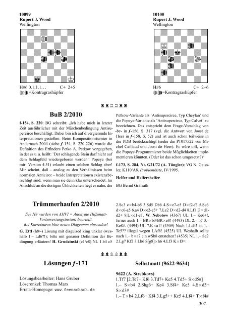 Das Magische Feld in Anticirceproblemen - Accademia del Problema