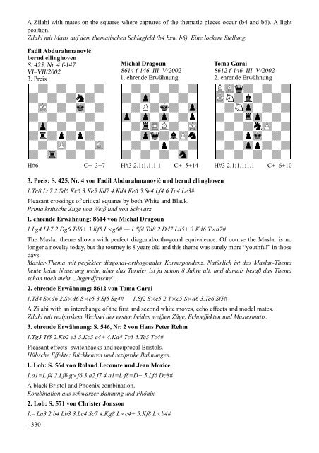 Das Magische Feld in Anticirceproblemen - Accademia del Problema