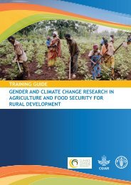 Gender and climate change research in - FAO