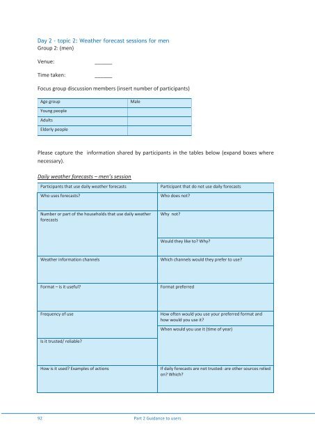 Gender and climate change research in - FAO