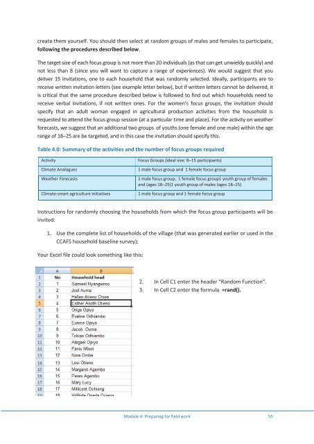 Gender and climate change research in - FAO