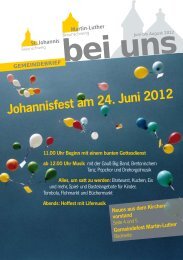 Download Gemeindebrief - in St. Johannis