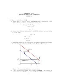 PROBLEM SET 0. PRELIMINARY MATH EXERCISES ECON 101 (1 ...