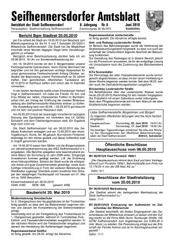 Seifhennersdorfer Amtsblatt - Stadt Seifhennersdorf