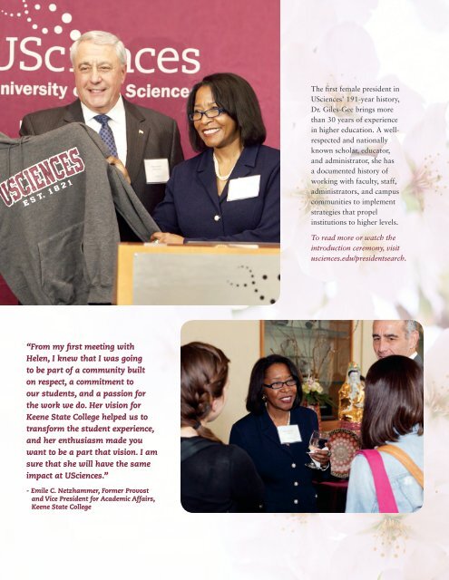 USciences Bulletin - University of the Sciences in Philadelphia