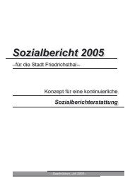 Sozialbericht 2005 - GWA Gemeinwesenarbeit der Caritas