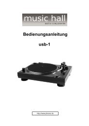 Bedienungsanleitung usb-1 - Phonar Akustik GmbH