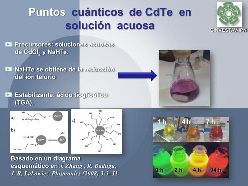 SÃ­ntesis quÃ­mica de puntos cuÃ¡nticos - C.I.E.