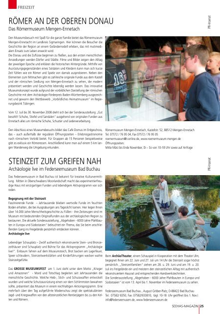 Das Magazin am Bodensee 06 - 07 / 2008 - Seehas Magazin