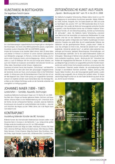 Das Magazin am Bodensee 06 - 07 / 2008 - Seehas Magazin