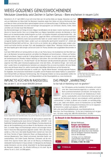 Das Magazin am Bodensee 06 - 07 / 2008 - Seehas Magazin