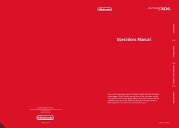 Nintendo 3DS Hardware Operations Manual - Nintendo of Australia