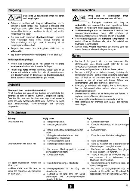 Bedienungsanleitung und Ersatzteile Operating Instructions ... - Atika