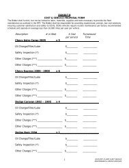 Exhibit B - Cost & Service Proposal Form