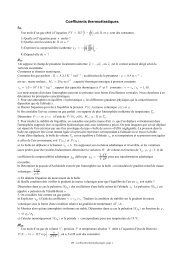 Coefficients thermoÃ©lastiques