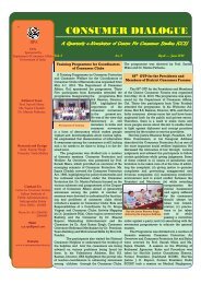 Newsletter (April -June, 2010) - Center For Consumer Studies(ccs)