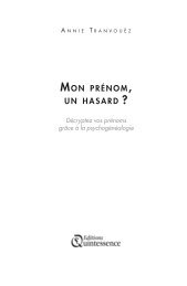 MON PRÉNOM UN HASARD - Editions Quintessence