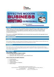 OVERVIEW How you write and what you write can greatly influence ...