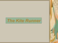 The Kite Runner - Upload Student Web Pages