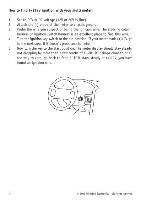 Responder LE Model 5701 Security and Remote Start Installation ...