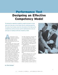 Performance Test: Designing an Effective Competency Model ...