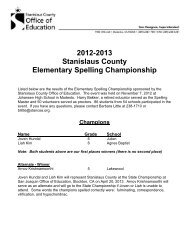 Elementary Spelling Championship - SCOE - Student Events