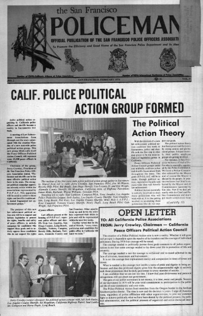 February 1974 - San Francisco Police Officers Association