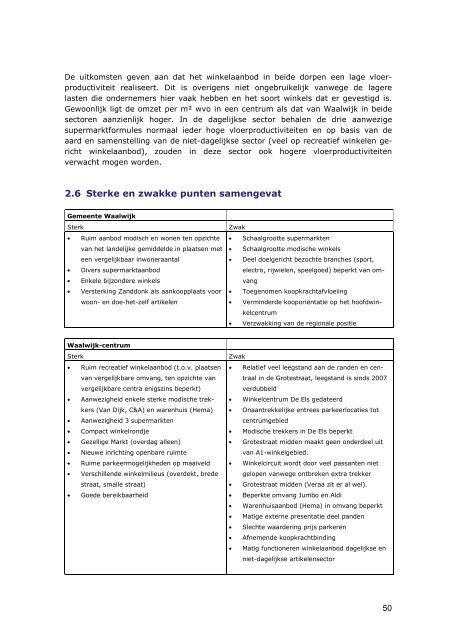 Analyse Detailhandelvisie Waalwijk - Gemeente Waalwijk