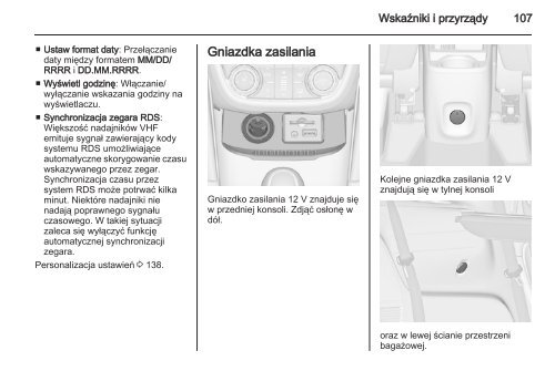 Opel Zafira Tourer 2013 â Instrukcja obsÅugi â Opel Polska