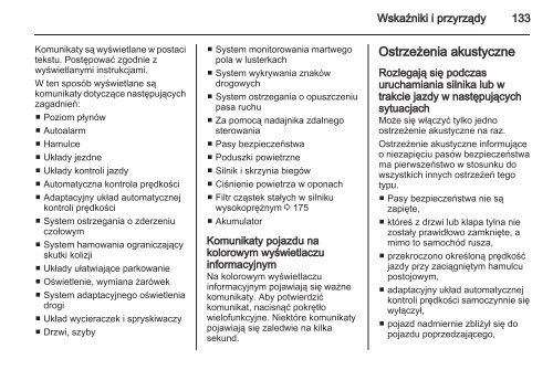 Opel Zafira Tourer 2013 â Instrukcja obsÅugi â Opel Polska