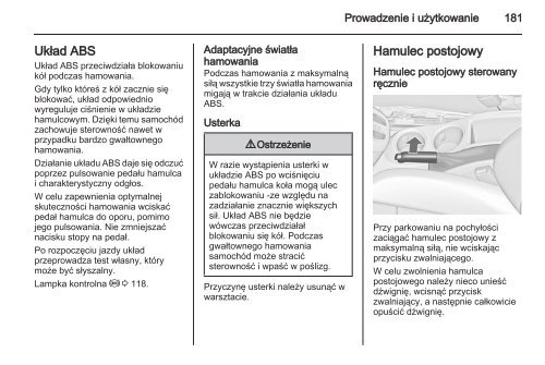 Opel Zafira Tourer 2013 â Instrukcja obsÅugi â Opel Polska