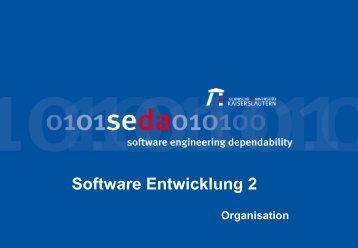 SE 2 - Organisation - Software Engineering: Dependability