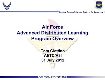 AF ADLS Overview - Advanced Distributed Learning