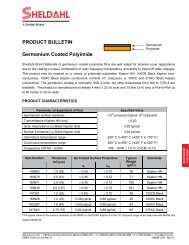 PRODUCT BULLETIN Germanium Coated Polyimide - Sheldahl