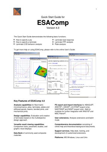 ESAComp - PhilonNet Engineering Solutions