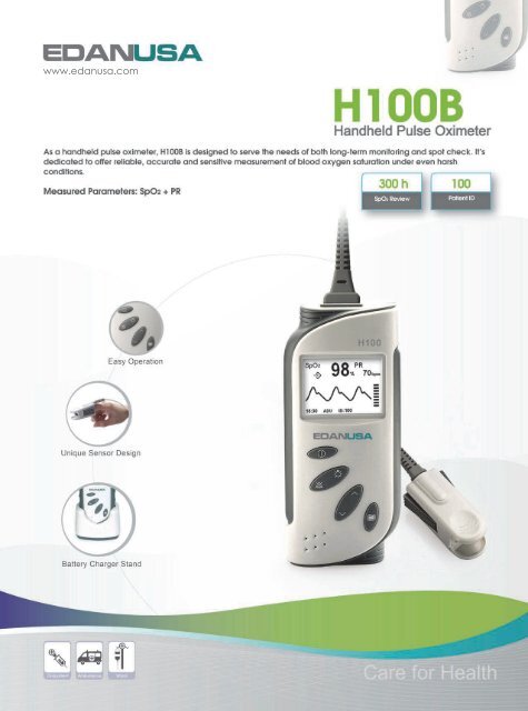 H100B Pulse Oximeter - EDAN USA