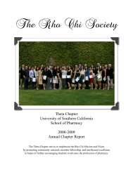 Rho Chi Society Beta Delta Chapter