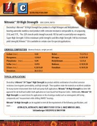 Nitronic® 50 High Strength - Electralloy
