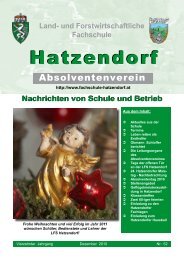 Absolventenzeitung Dezember 2010 - LFS Hatzendorf