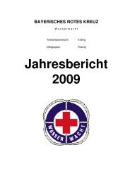 Jahresbericht 2009 final - Wasserwacht