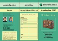 Urlaubsreisen 2009 Ansprechpartner Anmeldung - Heimstatt Adolph ...