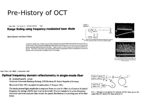 08a Optical Coherence Tomography (OCT) - 1. History 2011