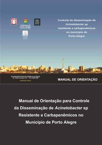 Orientação para controle da disseminação do Acinetobacter