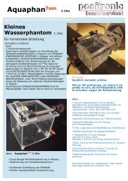 Kleines Wasserphantom - positronic beam service GmbH