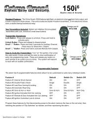 Specification Sheet - OmegaRep.com